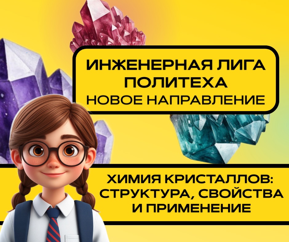 Инженерная лига Политеха. Химия кристаллов: структура, свойства и применение.